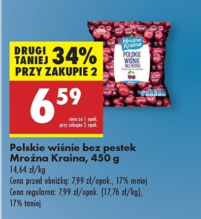 Wiśnie bez pestek Mroźna kraina promocja w Biedronka