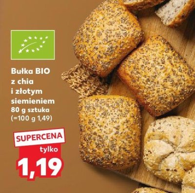 Bułka BIO z chia i złotym siemieniem promocja w Kaufland