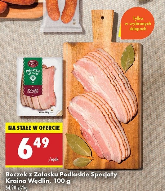 Boczek z zalasku Kraina w臋dlin podlaskie specja艂y promocja w Biedronka