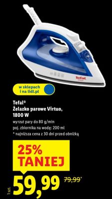 Żelazko parowe Virtuo, 1800 W  promocja w Lidl