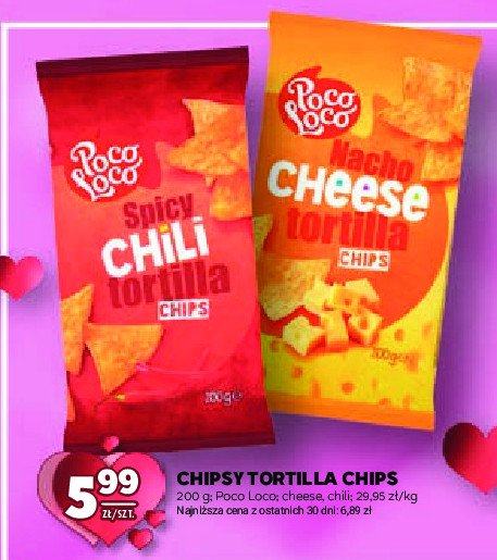 Chipsy tortilla cheese Poco loco promocja