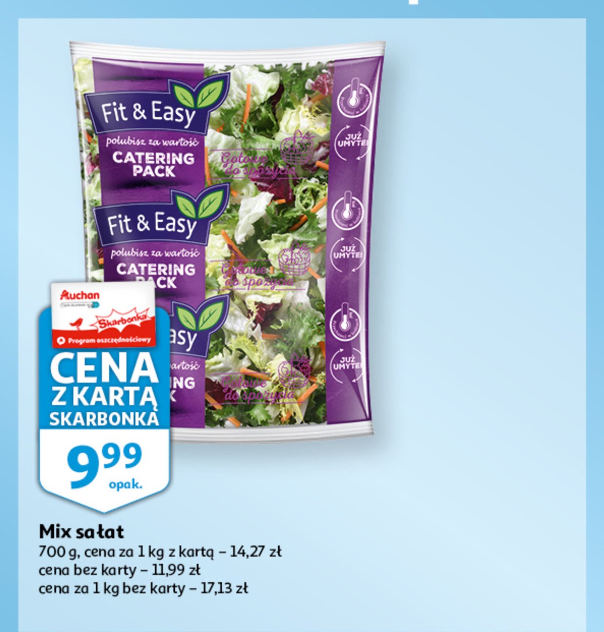 Sałata catering pack Fit & easy promocja