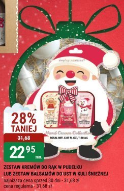 Zestaw kremów do rąk w pudelku Lub zestaw balsamów do ust w kuli Świeżnej promocja w bi1