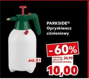 Opryskiwacz ciśnieniowy 2 l Parkside promocja