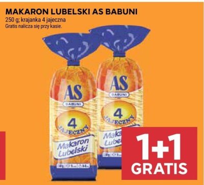 Makaron lubelski AS Babuni promocja w Stokrotka