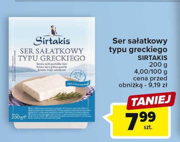 Ser sa艂atkowy typu greckiego Sirtakis promocja