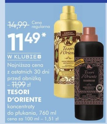 Tesori d'Oriente koncentrat do płukania, 760 ml promocja w Super-Pharm