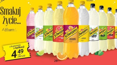 Napój Schweppes 1,35 L pomarańcza z marakują promocja w Selgros