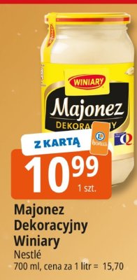 Majonez dekoracyjny Winiary Nestlé promocja w Leclerc