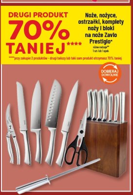 Noże, nożyce, ostrzałki, komplety noży i bloki na noże Zavlo Prestigio różne rodzaje promocja w POLOmarket
