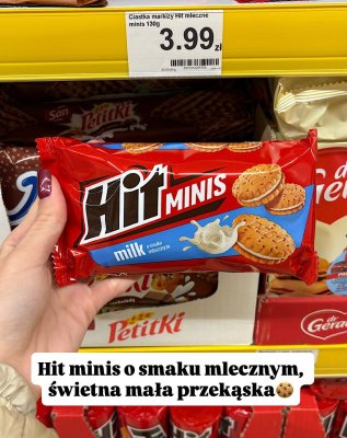 Ciastka markizy mleczne minis promocja w Dino