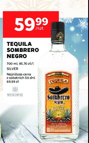 Tequila Sombrero negro silver promocja w Stokrotka