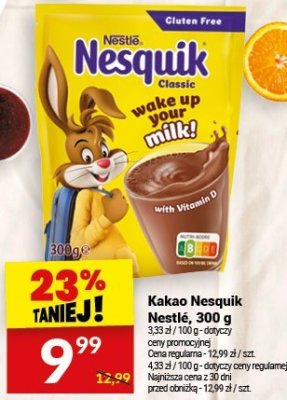 Kakao Nesquik Nestlé, 300 g promocja w Twój Market