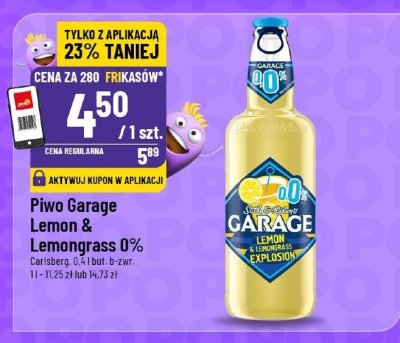 Piwo Garage Lemon & Lemongrass 0% promocja w POLOmarket