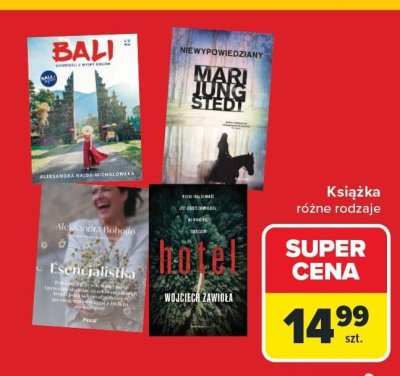 Książka różne rodzaje promocja w Carrefour
