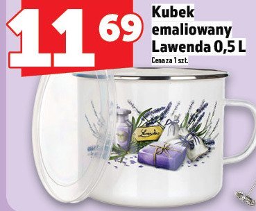 Kubek emaliowany Lawenda 0,5 L promocja w TOPAZ