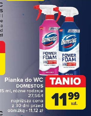 Spray czyszczący Domestos power foam promocja w Carrefour Market