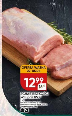Schab bez kości wieprzowy promocja w Chata Polska