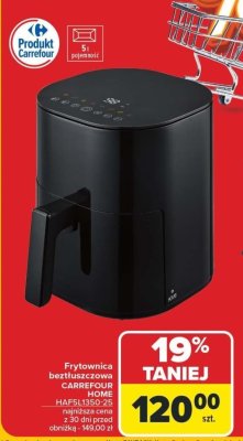 Frytownica beztłuszczowa HAF5LI350-25 CARREFOUR promocja w Carrefour