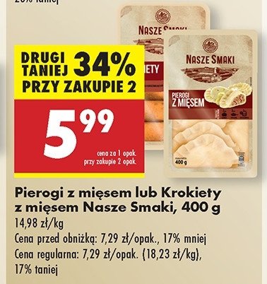 Pierogi z mięsem Nasze smaki promocja