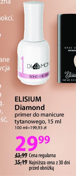 Primer do manicure tytanowego diamond ELISIUM ELISIUM-NAILS promocja w Hebe