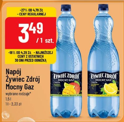 Napój Żywiec Zdrój Mocny Gaz promocja w POLOmarket