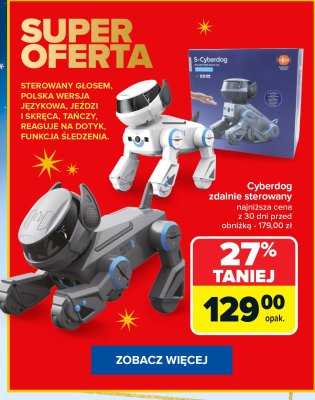 Cyberdog zdalnie sterowany promocja w Carrefour