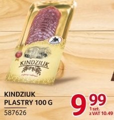 Kindziuk plastry 100 g promocja w Selgros