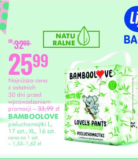 Pieluchomajtki dla dzieci l BAMBOOLOVE promocja