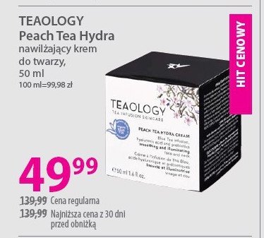 Krem do twarzy TEAOLOGY PEACH TEA promocja w Hebe