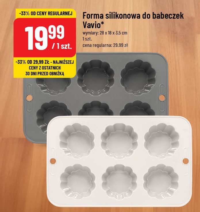 Forma silikonowa do babeczek Vavio promocja