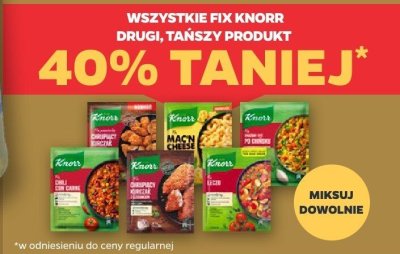 Wszystkie Fixy Knorr DRUGI -40% promocja w Netto