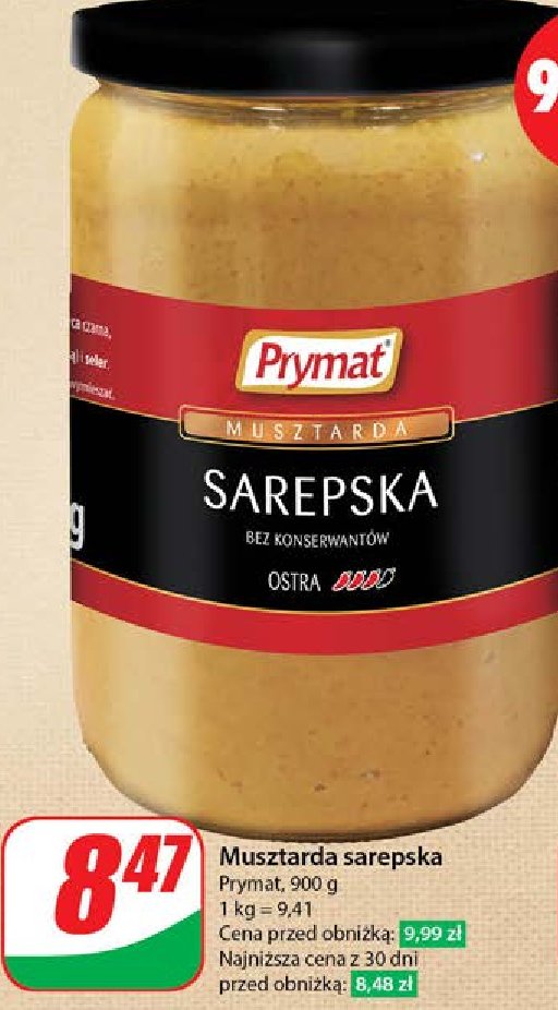 Musztarda sarepska Prymat promocja