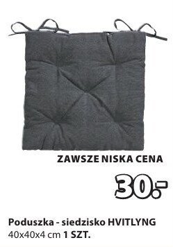 Poduszka - siedzisko HVITLYNG 40x40x4 cm promocja w Jysk