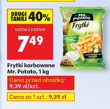 Frytki karbowane 1 kg promocja w Biedronka