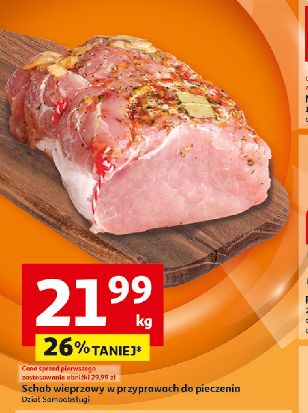 Schab wieprzowy w przyprawach do pieczenia Auchan promocja