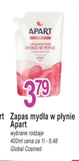 Mydło w płynie róża zapas Apart floral care Apart natural promocja