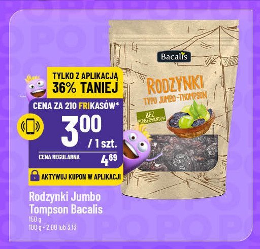 Rodzynki jumbo - thompson Bacalis promocja