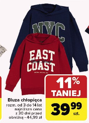 Bluza chłopięca 3-14 lat promocja w Carrefour