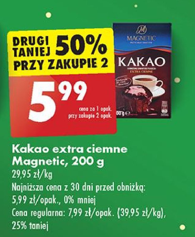 Kakao extra ciemne Magnetic promocja