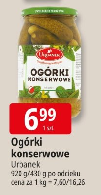 Ogórki konserwowe Urbanek promocja w Leclerc