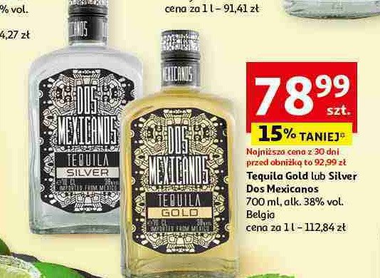 Tequila Dos mexicanos gold promocja