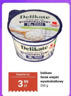 Serek wiejski wysokobiałkowy promocja w Biedronka