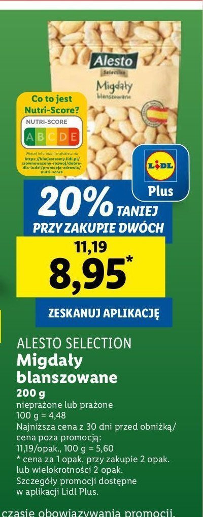 Migda艂y blanszowane Alesto promocja
