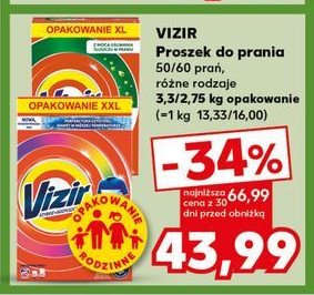 Proszek do prania do kolorów VIZIR AQUA PUDER promocja