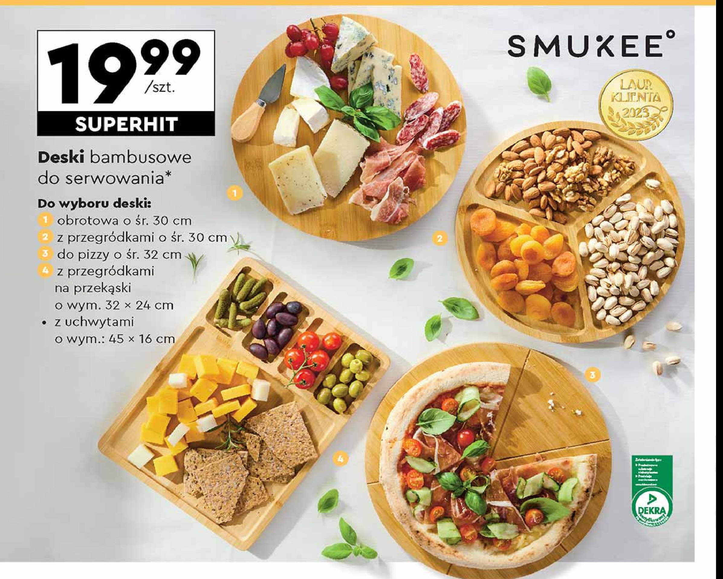 Deska do pizzy z no偶em Smukee kitchen promocja