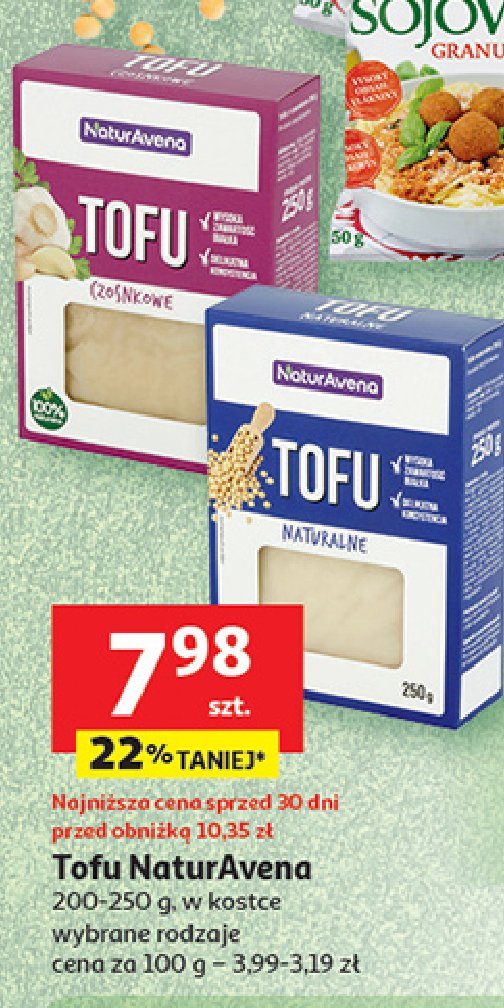 Tofu czosnkowe Naturavena promocja