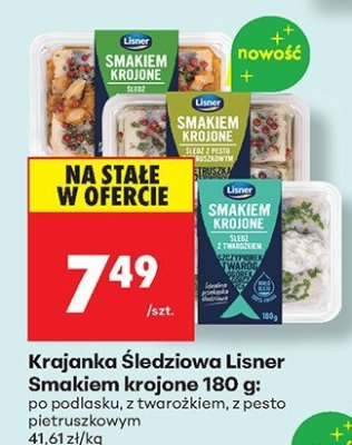 Krajanka Śledziowa Lisner Smaki Krojone 500g: podlaskie, węgierskie promocja w Biedronka