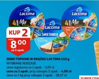 Ser topiony mix 4 smaki zielony Lactima promocja