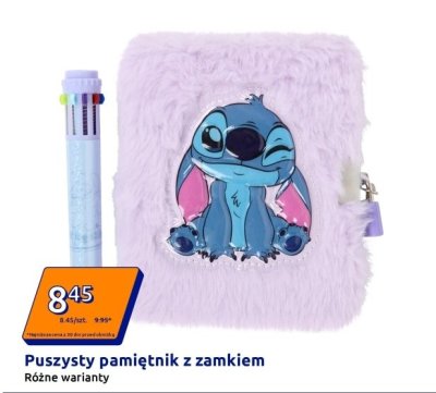 Puszysty pamiętnik z zamkiem promocja w Action